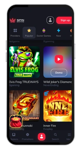SpinEmpire casino apk
